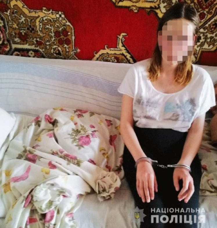 21-летняя женщина убила свою месячную дочь. Фото: rv.npu.gov.ua