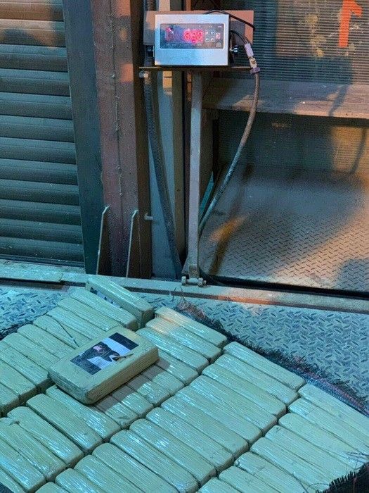 Кокаин пыталсиь ввезти в Украину в контейнере с фруктами. Фото: СБУ