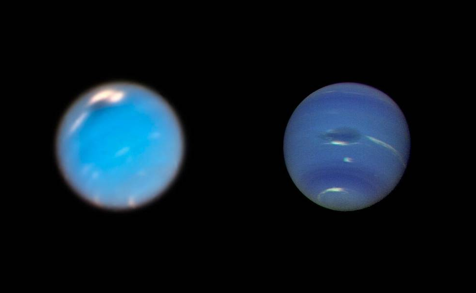 Формирование нового шторма на Нептуне. Фото: NASA