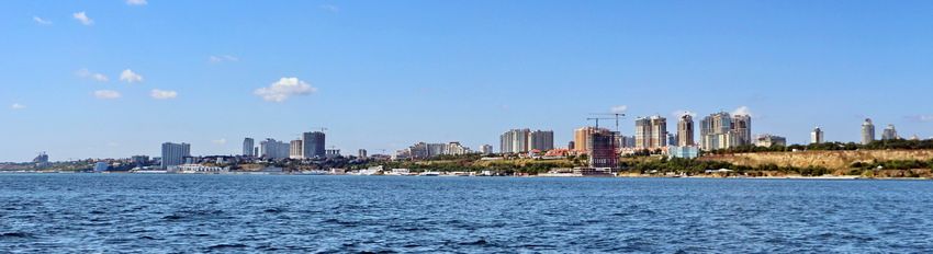 Панорама с моря Аркадии, которую с двух сторон 