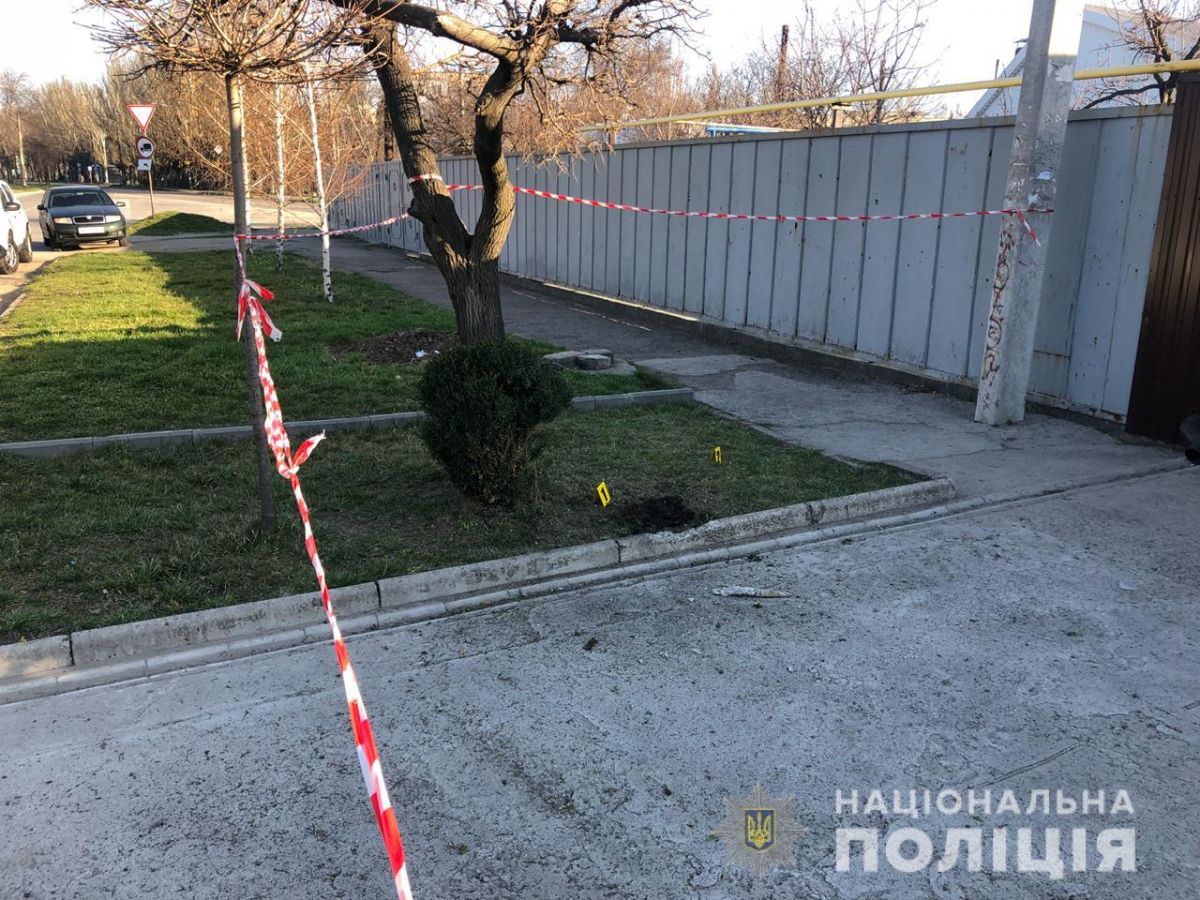 Место взрыва. Фото: полиция Запорожья
