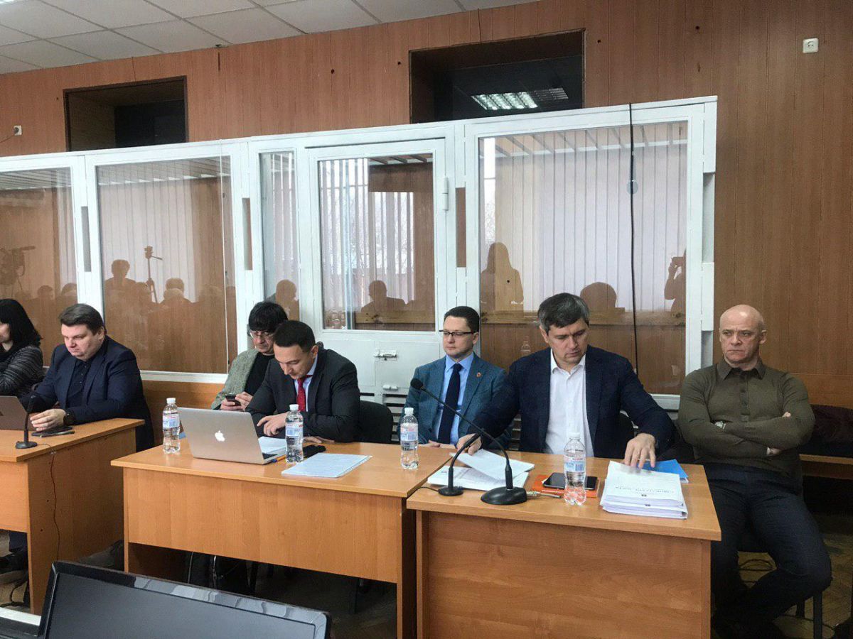 Геннадий Труханов в суде. Фото: пресс-служба Малиновского райсуда Одессы
