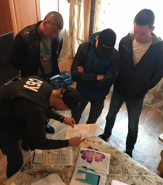 Задержание подозреваемых в финансировании боевиков в Винницкой области. Фото: СБУ