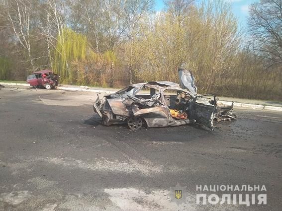 Смертельне ДТП. Фото: ГУ НП в Сумській обл.