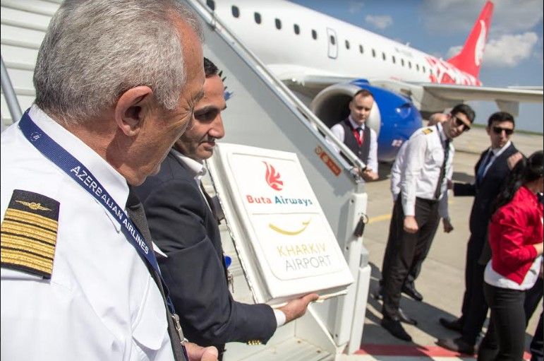 Перший рейс Buta Airways в аеропорту 