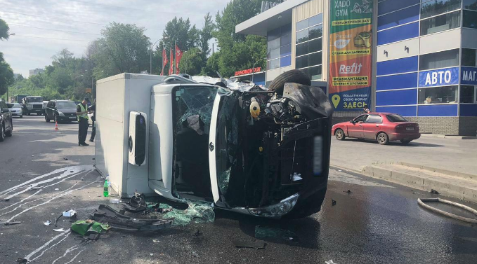 ДТП в Харькове с маршруткой. Фото: полиция