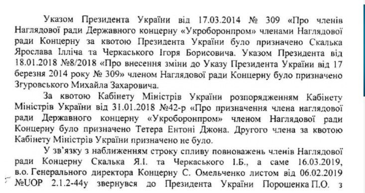 Витяг з листа 
