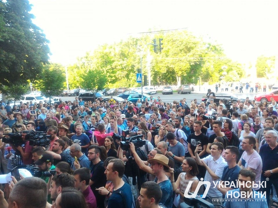 Акция протеста студентов КНУ имени Шевченко 20 июня 2019