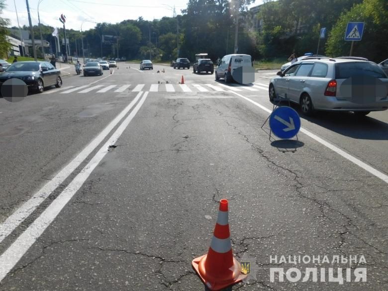 Перехід, на якому збили жінок в Києві. Фото: поліція Києва