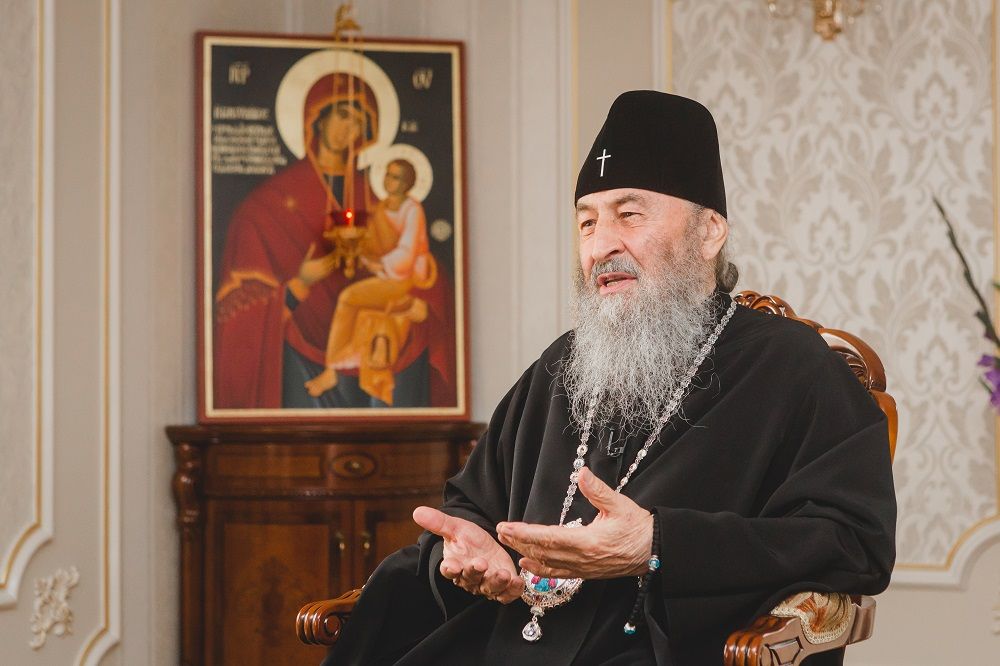 Интервью с Онуфрием. Фото: пресс-служба 