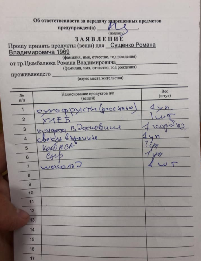 Передача українським політв'язням. Фото: Роман Цимбалюк/ 