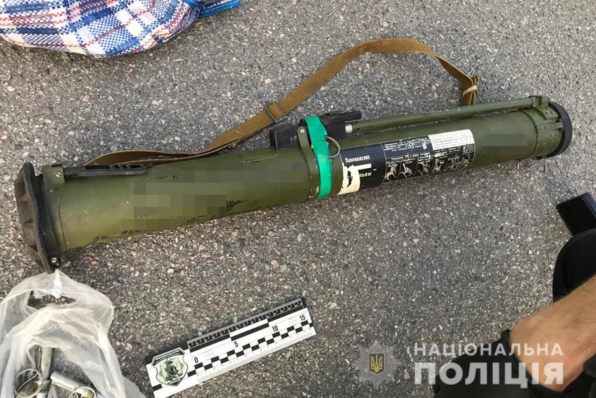 Гранатомет. Фото: полиция Запорожской области