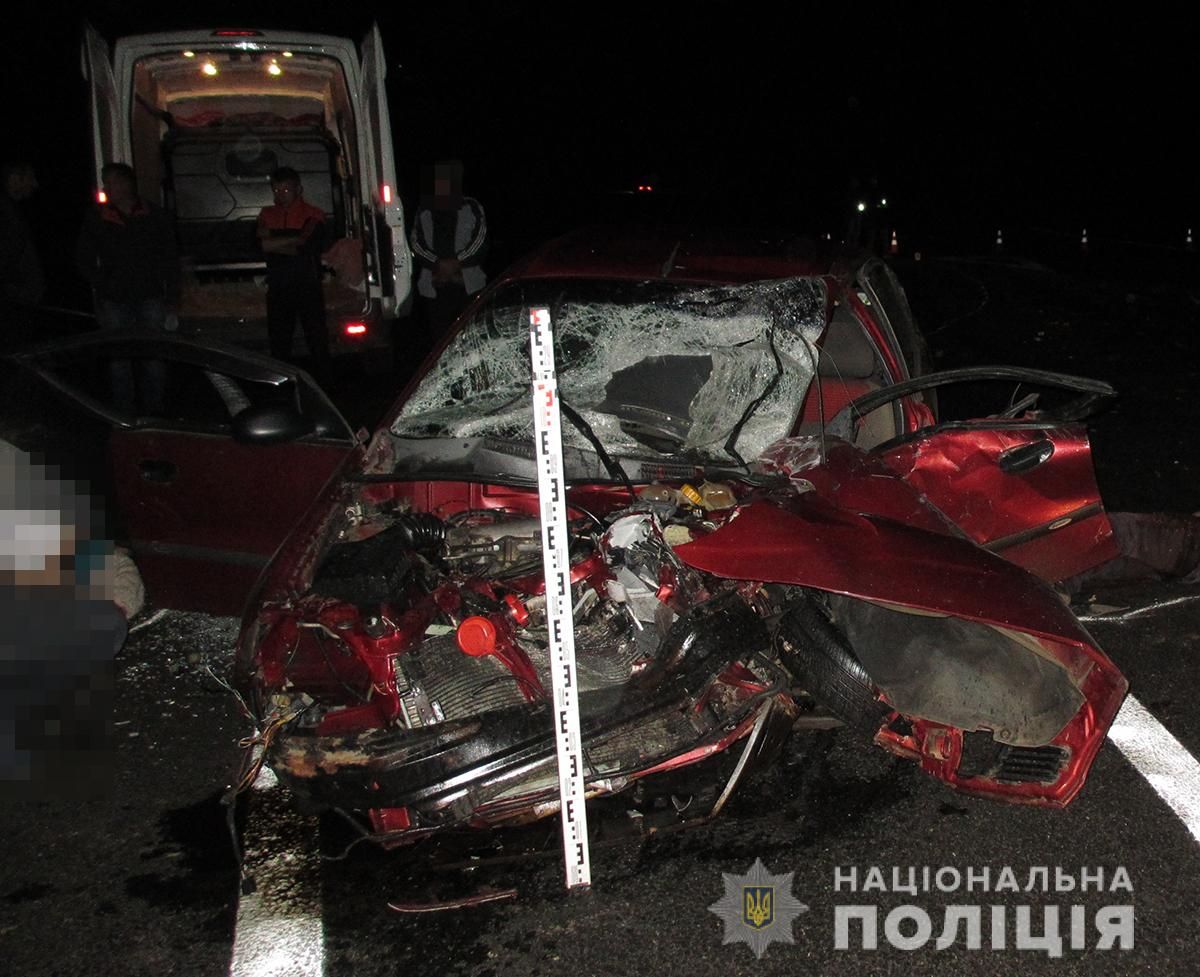 ДТП в Запорожской области. Фото: Нацполиция