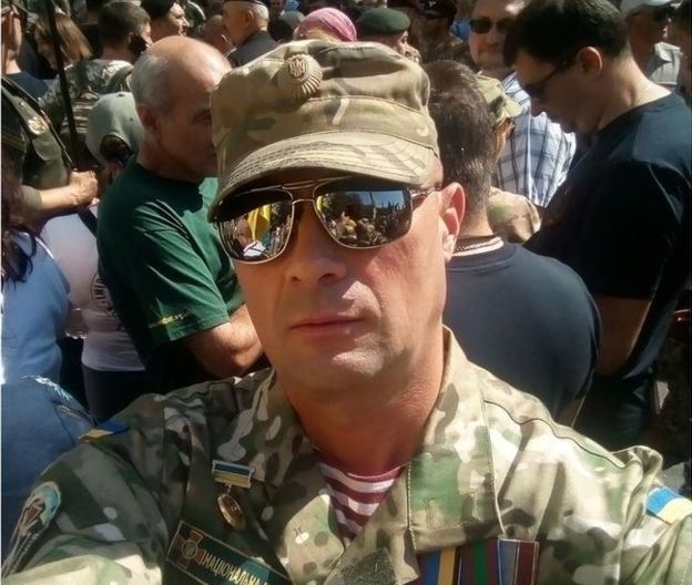 Василий Давиденко на Марше защитников Украины, 24 августа 2019 года.Фото:BBC News Украина