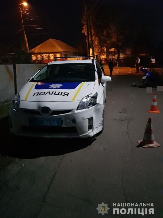 ДТП с полицейскими в Нежине. Фото: Нацполиция