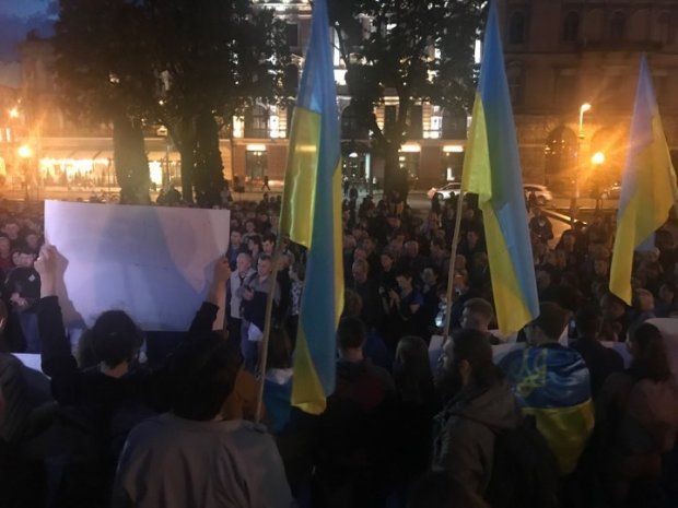 Протести у Львові. Фото: Юлія Гилей/