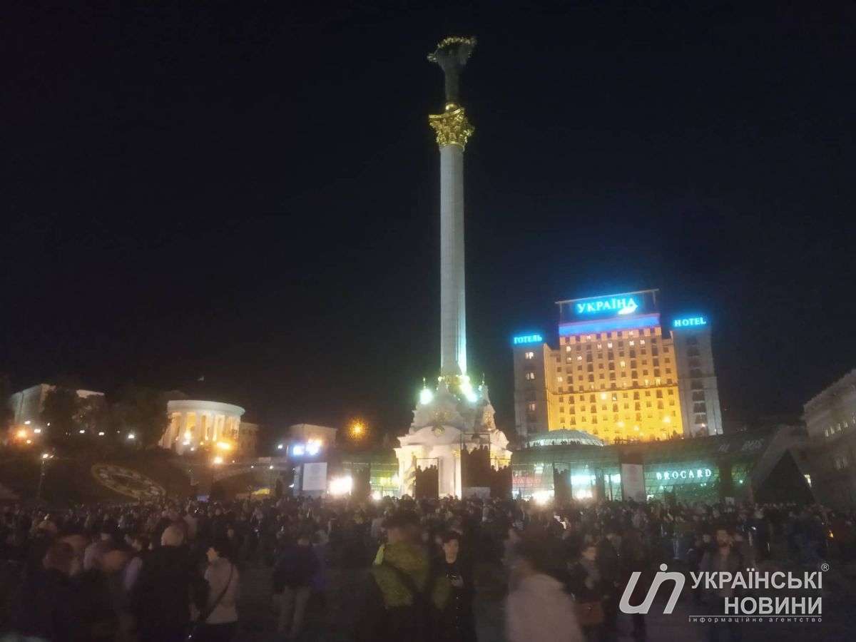 Протесты на Майдане в Киеве.