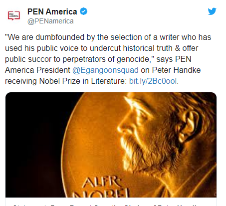 Скриншот:twitter\PEN America