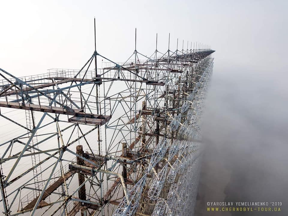 Туман в Чернобыльской зоне отчуждения. Фото: facebook.com/Dronarium Украина