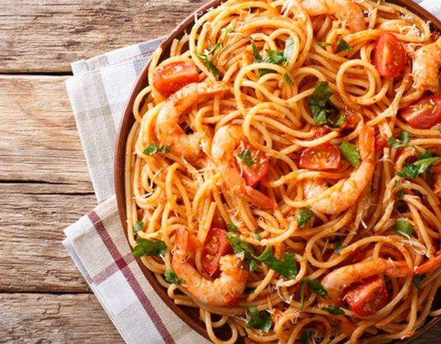 Паста с морепродуктами.Фото:maggi.ru