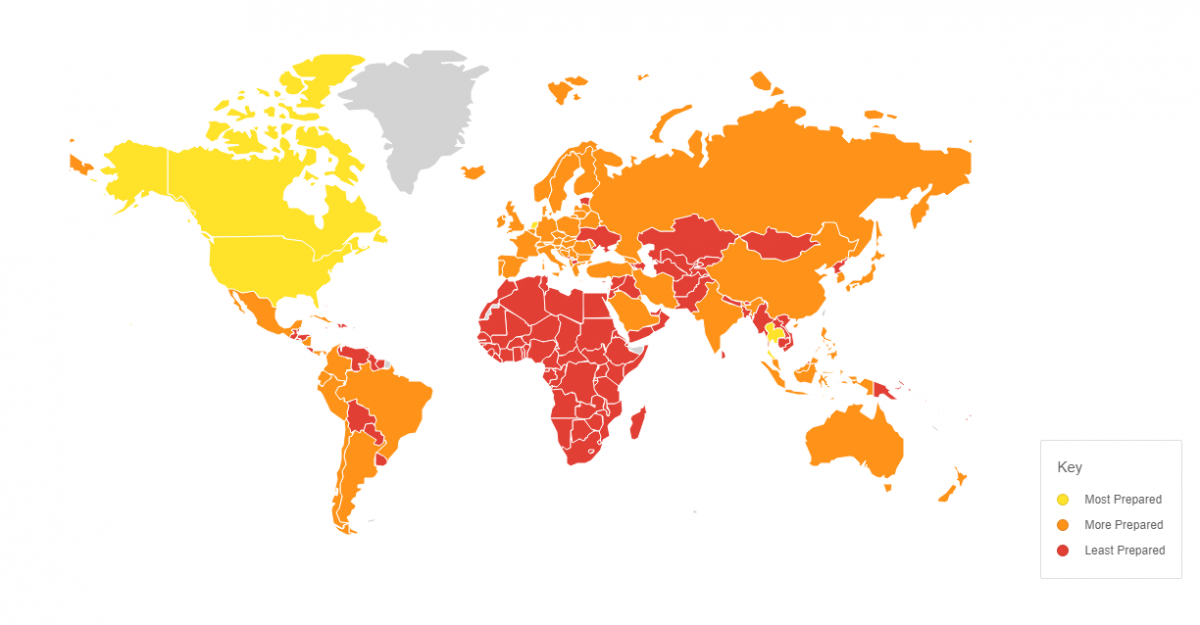 Украина в рейтинге по вместительности клиник. Инфографика: GHS