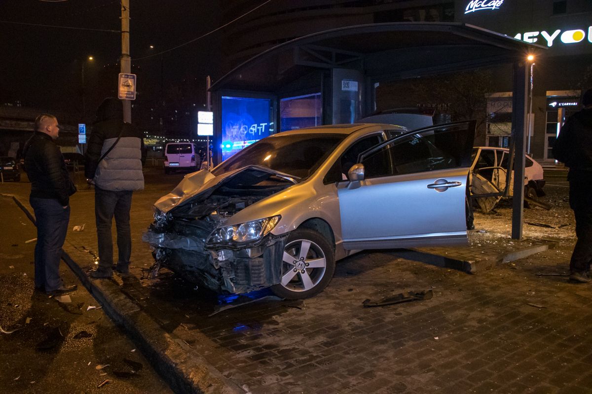 Honda после столкновения. Фото: Информатор.