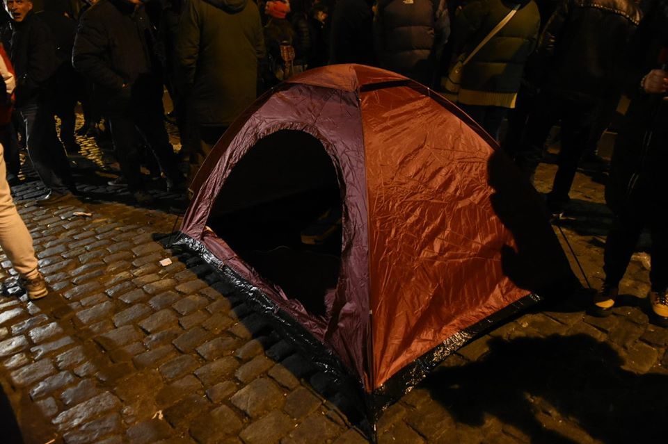 Протесты в Тбилиси. Фото: Владимир Умикашвили/