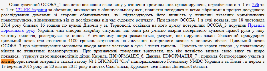 Скріншот: вирок суду