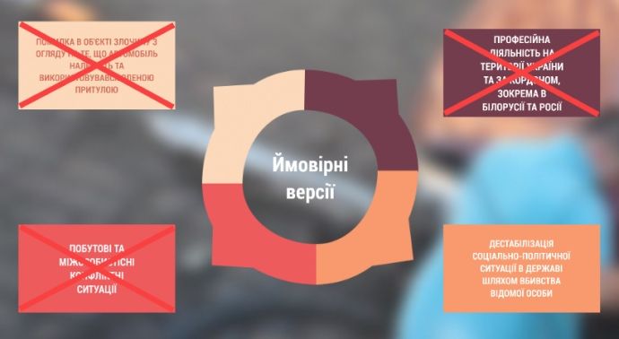 Возможные версии убийства. Инфографика: Украинская правда