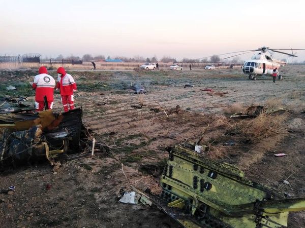 Авиакатастрофа в Иране. Фото: ilna.news