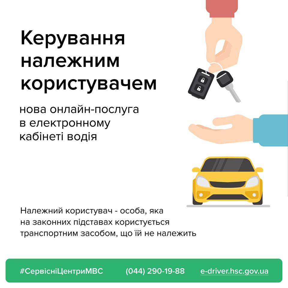 Новая услуга в электронном кабинете водителя. Инфографика: МВД Украины