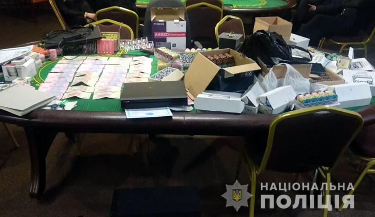 Мережа покерних клубів у Полтавській області. Фото: Нацполиция