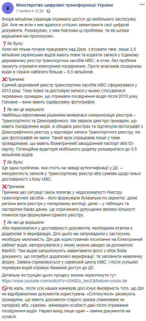Пост в Facebook