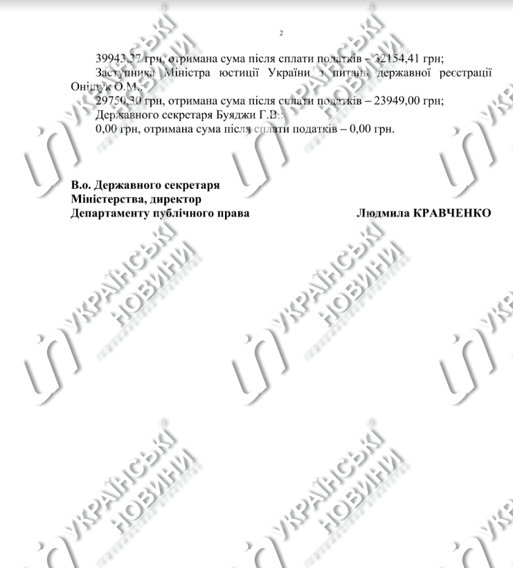 Зарплаты Минюста. Страница 2