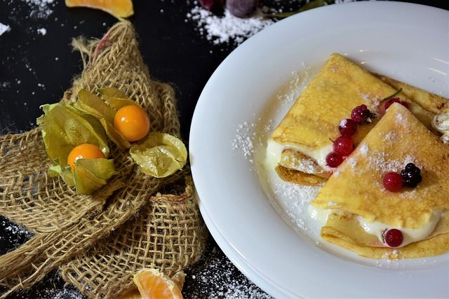 Блины с начинкой. Фото: pixabay
