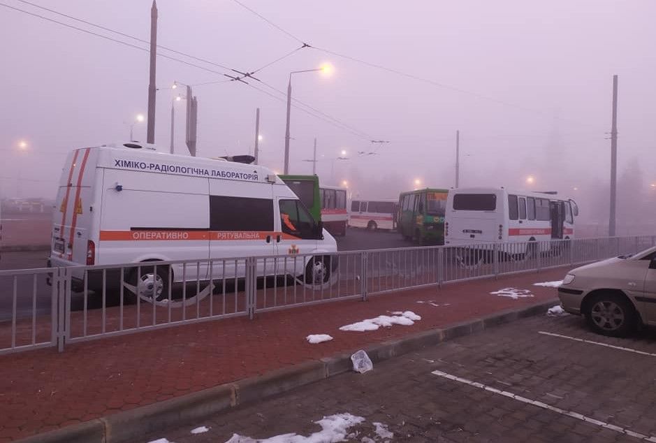 Автомобили спасательных служб в Харькове. Фото: Татьяна Доцяк