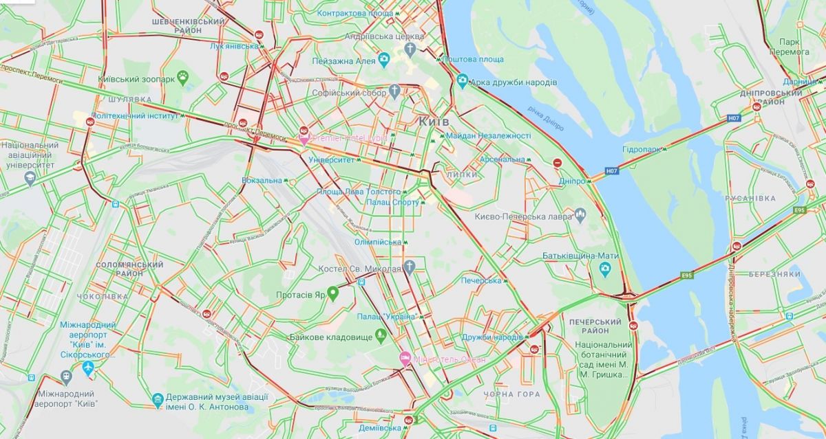 Пробки в Киеве