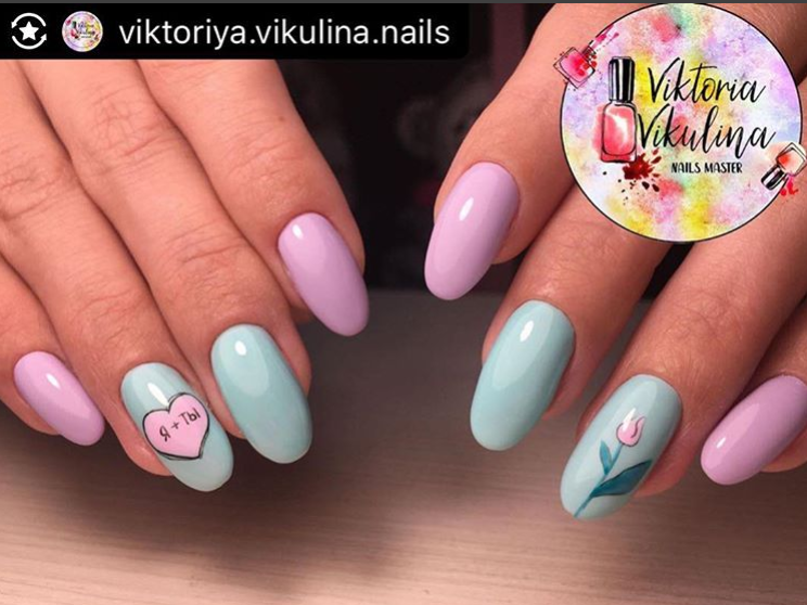 Весенний нежный маникюр. Фото: Инстаграм/beauty23b
