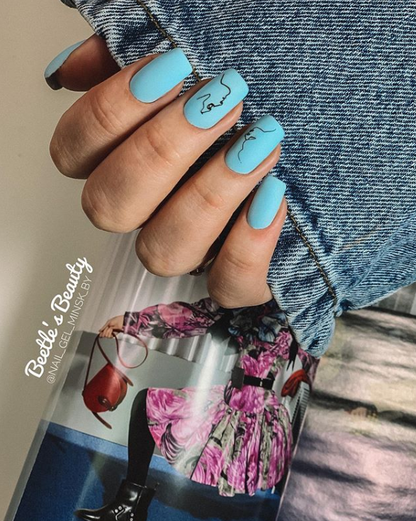 Рисунок на ногтях. Фото: Инстаграм/nail_gel_minsk_by
