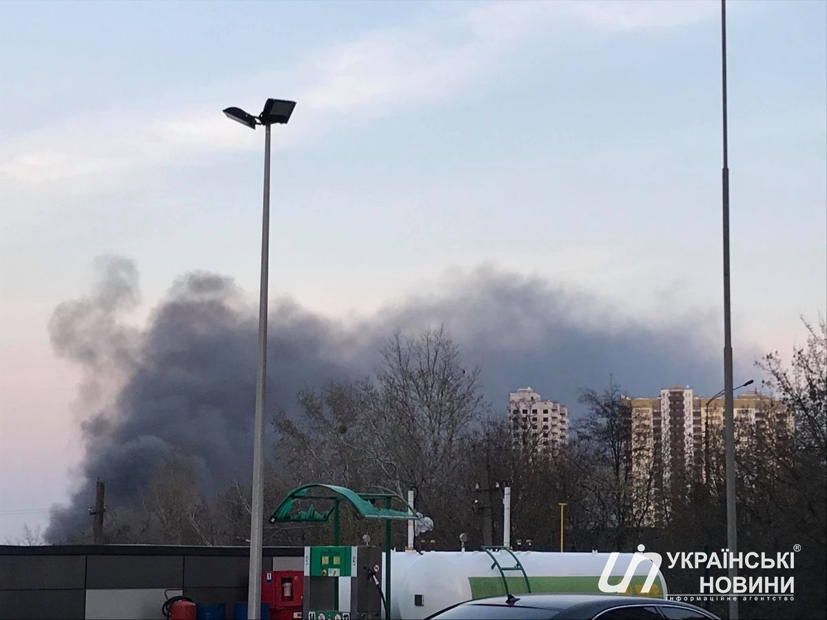 В Голосеевском районе пожар