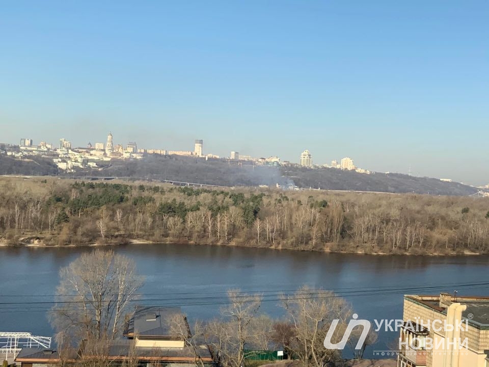 Место пожара в 8:30