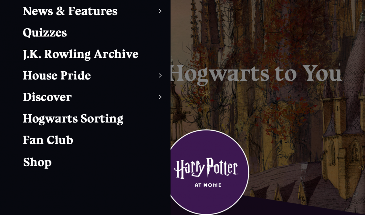 Скриншот: wizardingworld