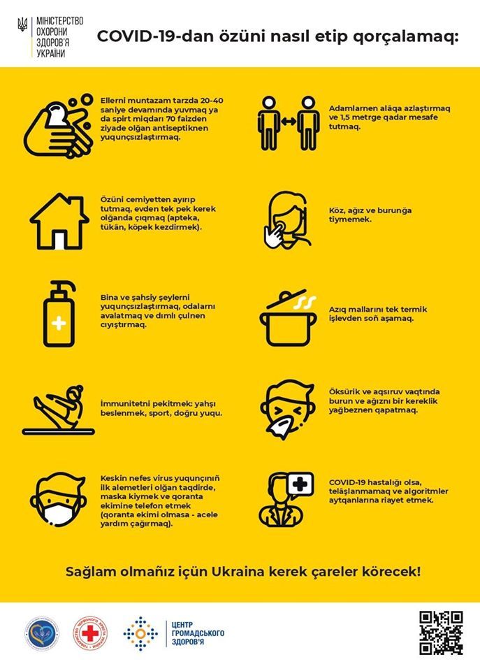 Советы на языке нацменьшинств. Инфографика: Минздрав