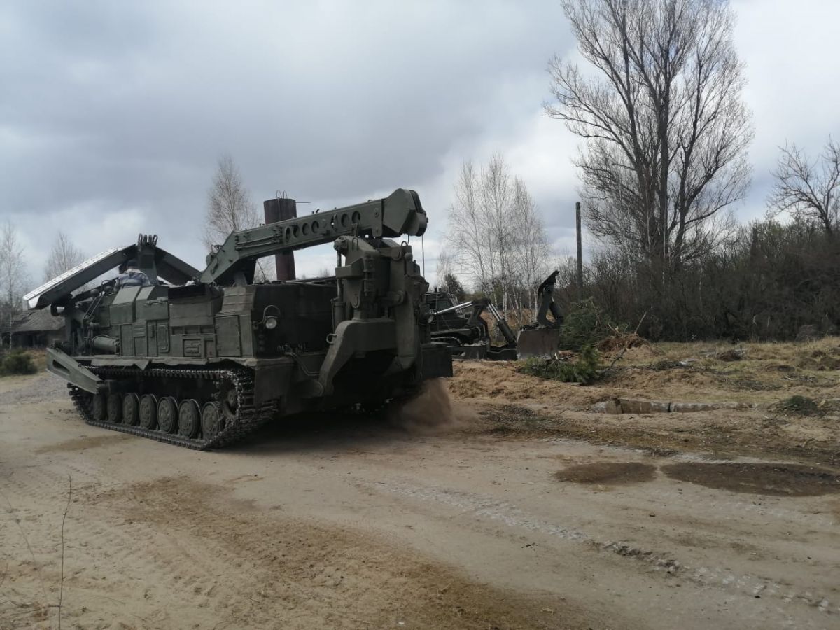 Пожежа у Чорнобильській зоні. Фото: прес-служба Держнс