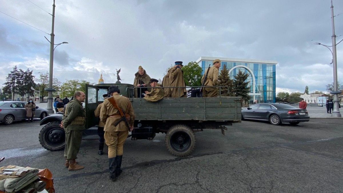 Автопробег в Харькове к 75-летию победы. Фото: Telegram/ХС | Харьков