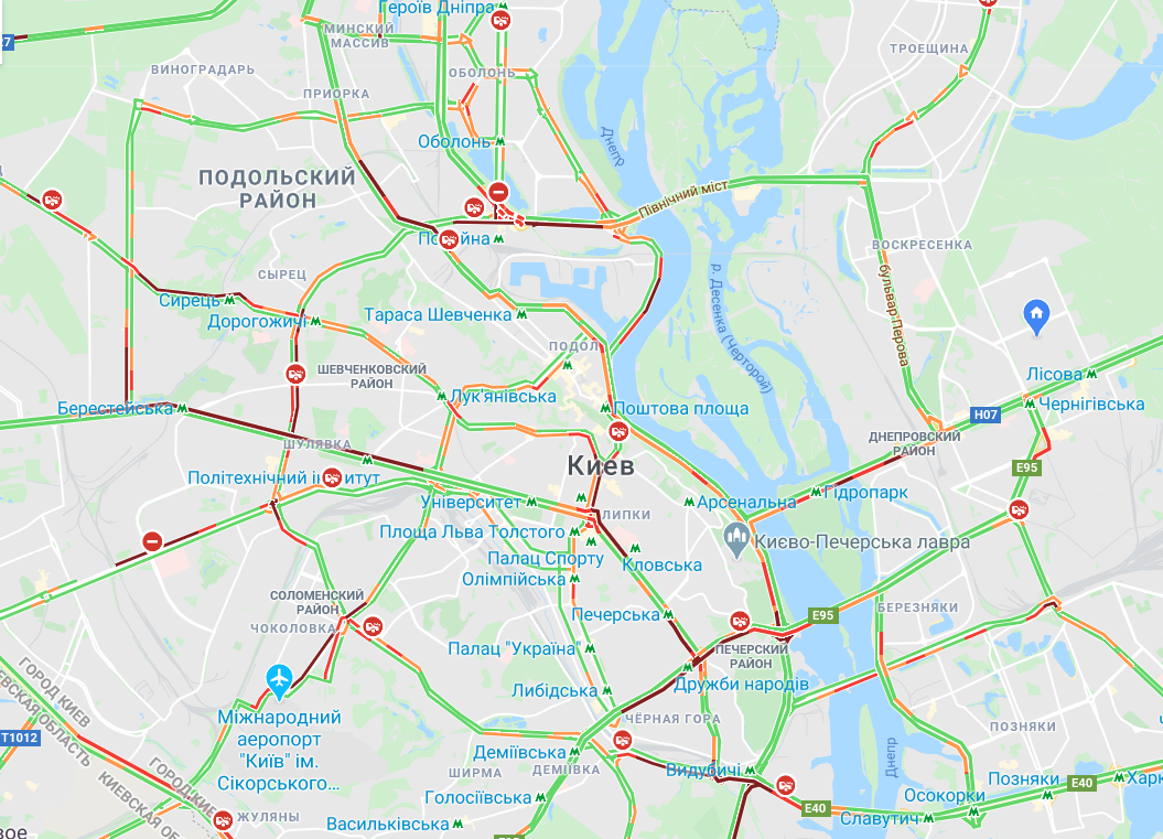 Пробки в Киеве