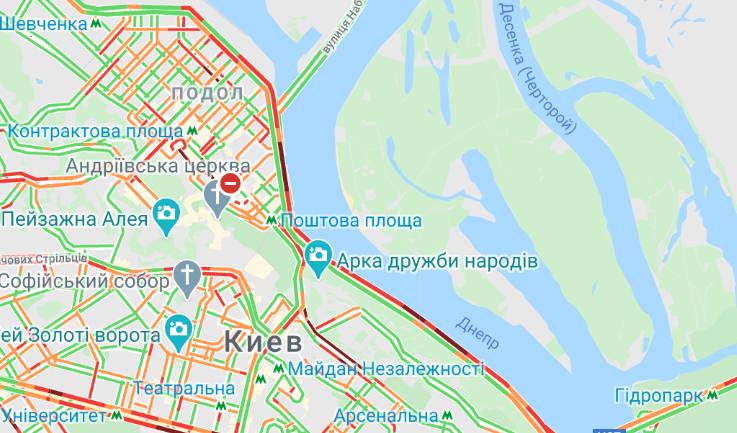 Пробки в Киеве