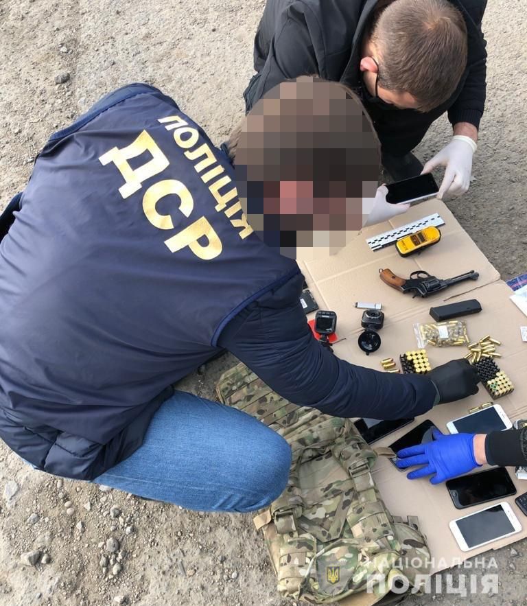 Задержание киллеров. Фото: kyiv.npu.gov.ua