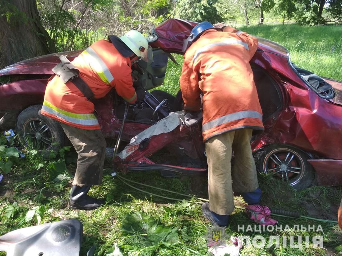 ДТП в Житомирской области. Фото: Нацполиция