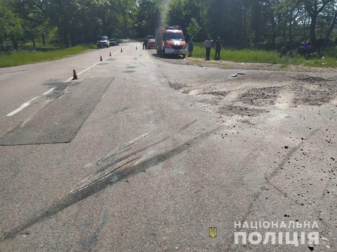 В Житомирской области столкнулись два авто. Фото: пресс-служба Национальной полиции